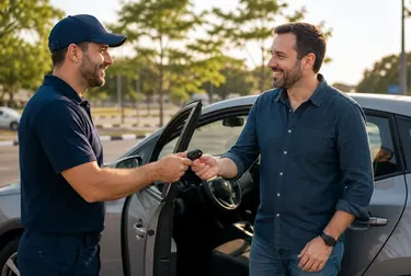 Chaveiro realizando a abertura de um carro usando ferramentas apropriadas em Camaragibe.